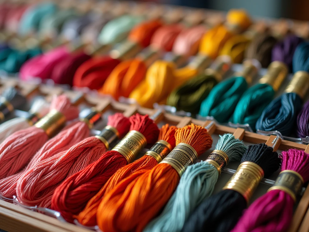 Premium embroidery threads